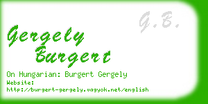 gergely burgert business card